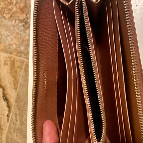 Vintage authentic Prada saffiano leather wallet, dusty rose pink - Picture 8 of 8